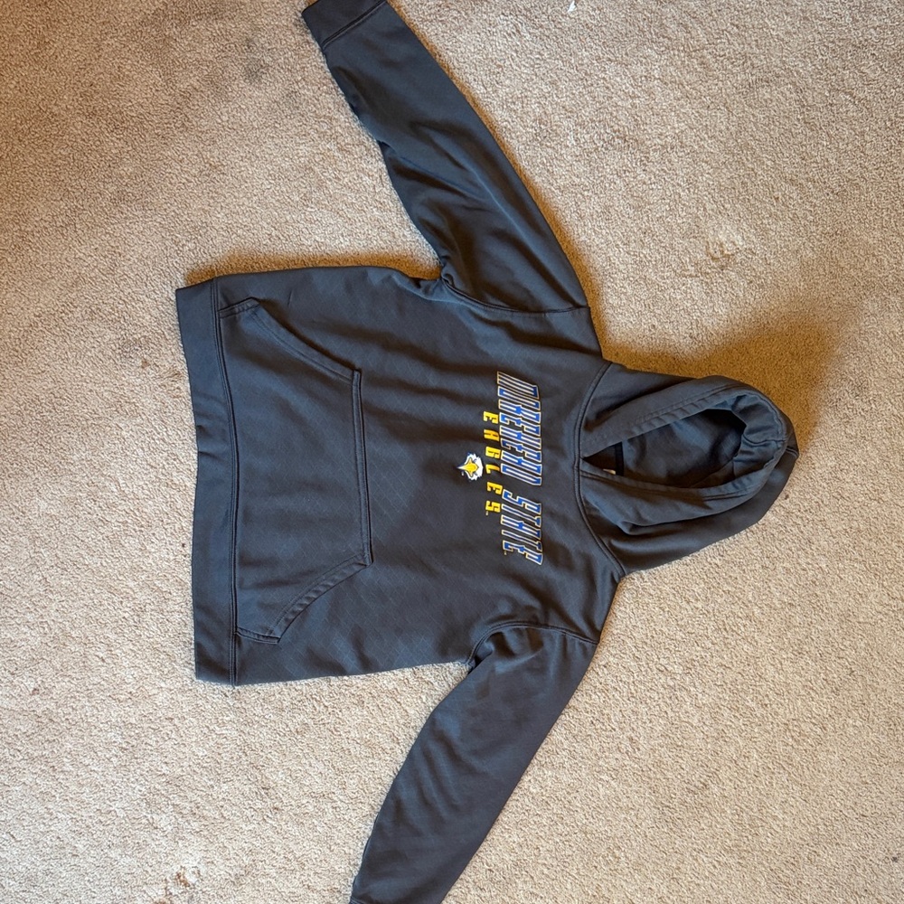 Black Hoodie with Graphic Print